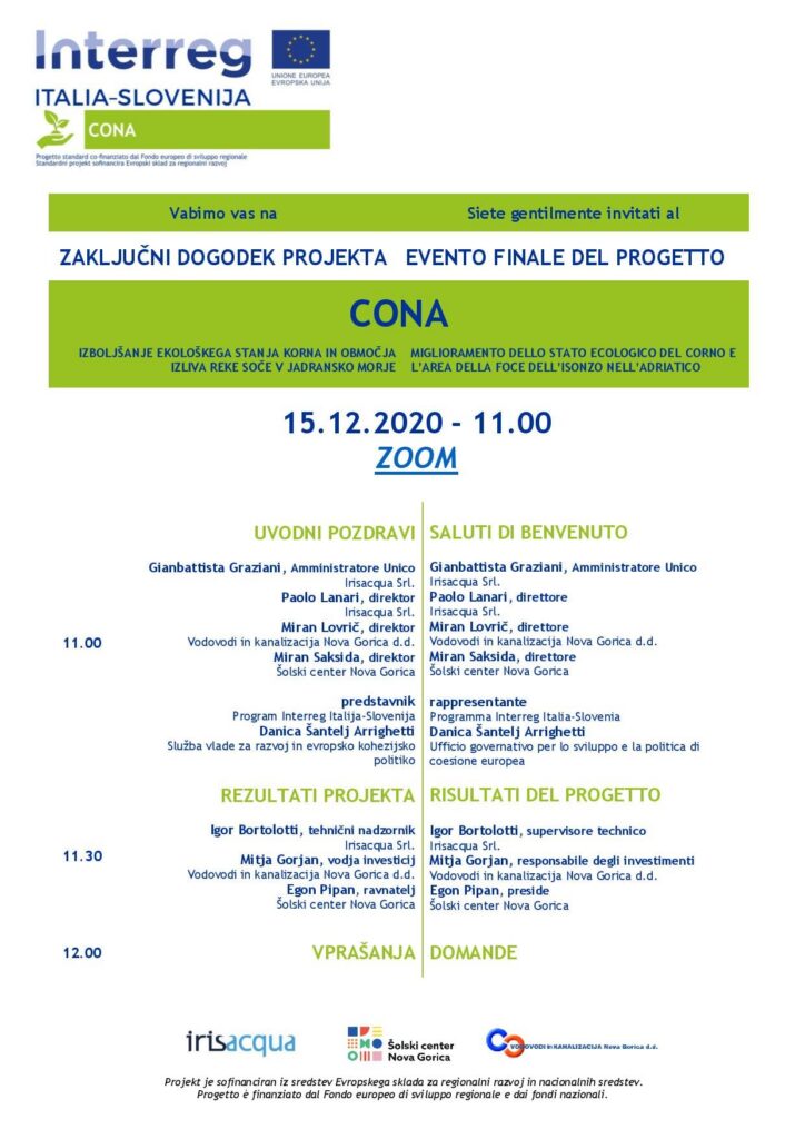 Zaključni dogodek projekta CONA